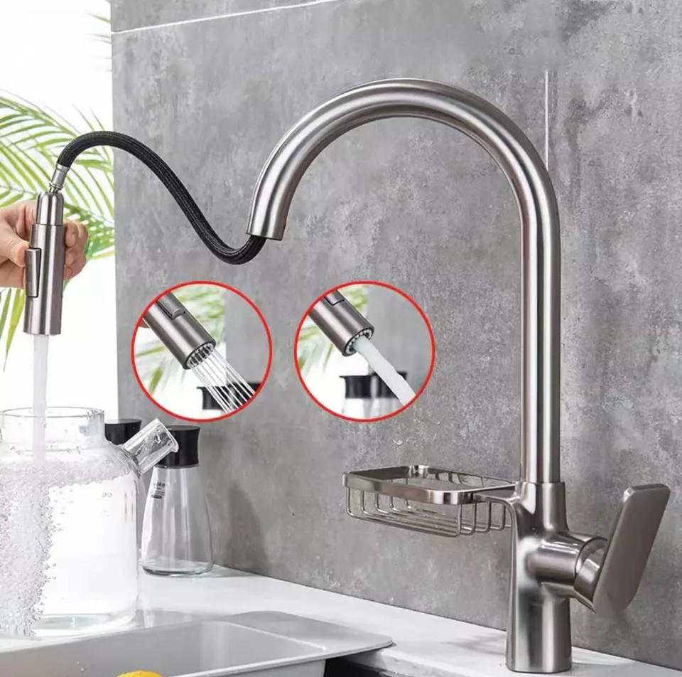 Vòi rửa bát Homaya HF38.01-https://edel.com.vn/voi-day-rut/
